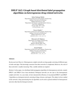 DHLP 1&2: Giraph based distributed label propagation algorithms on
  heterogeneous drug-related networks