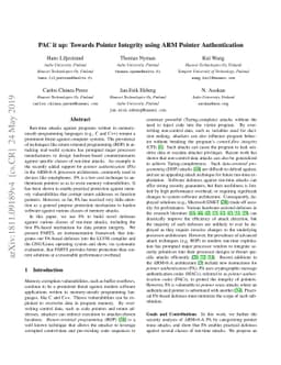 PAC it up: Towards Pointer Integrity using ARM Pointer Authentication