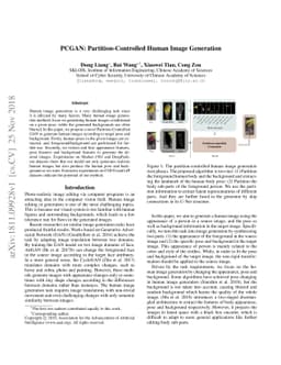 PCGAN: Partition-Controlled Human Image Generation