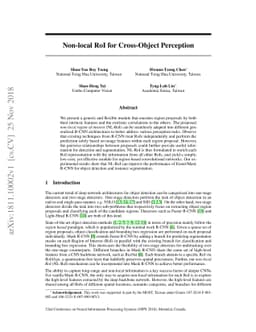 Non-local RoI for Cross-Object Perception