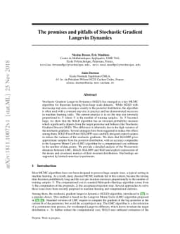 The promises and pitfalls of Stochastic Gradient Langevin Dynamics
