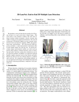 3D-LaneNet: End-to-End 3D Multiple Lane Detection