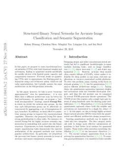 Structured Binary Neural Networks for Accurate Image Classification and
  Semantic Segmentation