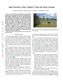Algae Detection Using Computer Vision and Deep Learning