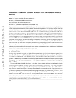 Composable Probabilistic Inference Networks Using MRAM-based Stochastic
  Neurons