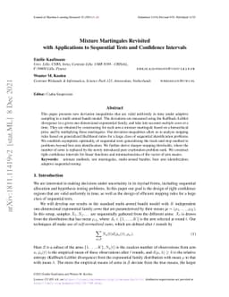 Mixture Martingales Revisited with Applications to Sequential Tests and
  Confidence Intervals