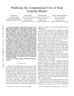 Predicting the Computational Cost of Deep Learning Models