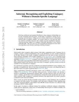 Autoconj: Recognizing and Exploiting Conjugacy Without a Domain-Specific
  Language