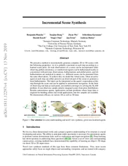 Incremental Scene Synthesis