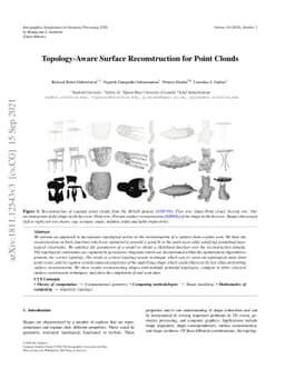 Topology-Aware Surface Reconstruction for Point Clouds