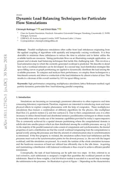 Dynamic Load Balancing Techniques for Particulate Flow Simulations