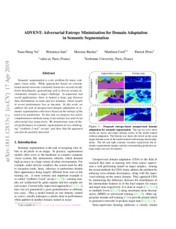 ADVENT: Adversarial Entropy Minimization for Domain Adaptation in
  Semantic Segmentation