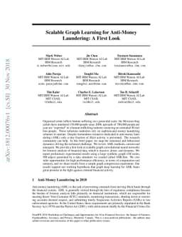 Scalable Graph Learning for Anti-Money Laundering: A First Look