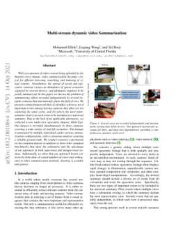 Multi-Stream Dynamic Video Summarization