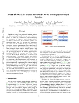 NOTE-RCNN: NOise Tolerant Ensemble RCNN for Semi-Supervised Object
  Detection