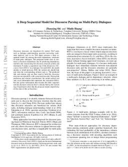 A Deep Sequential Model for Discourse Parsing on Multi-Party Dialogues