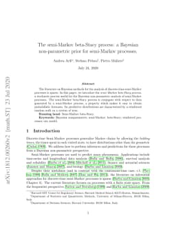 The semi-Markov beta-Stacy process: a Bayesian non-parametric prior for
  semi-Markov processes