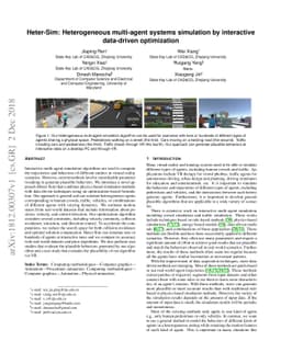 Heter-Sim: Heterogeneous multi-agent systems simulation by interactive
  data-driven optimization