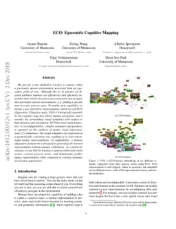 ECO: Egocentric Cognitive Mapping