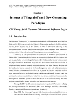 Internet of Things (IoT) and New Computing Paradigms