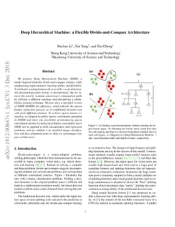 Deep Hierarchical Machine: a Flexible Divide-and-Conquer Architecture