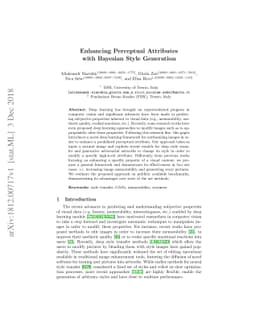 Enhancing Perceptual Attributes with Bayesian Style Generation