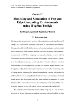 Modelling and Simulation of Fog and Edge Computing Environments using
  iFogSim Toolkit