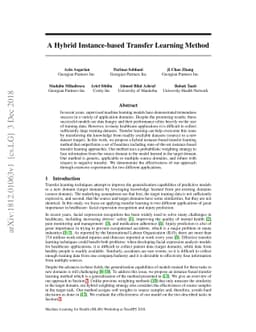 A Hybrid Instance-based Transfer Learning Method