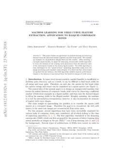 Machine Learning for Yield Curve Feature Extraction: Application to
  Illiquid Corporate Bonds