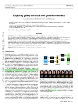 Exploring galaxy evolution with generative models