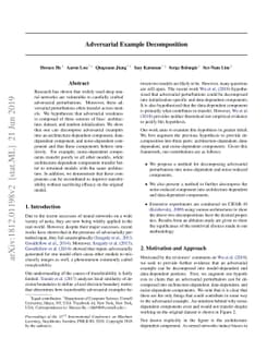 Adversarial Example Decomposition