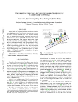 Time-Sequence Channel Inference for Beam Alignment in Vehicular Networks