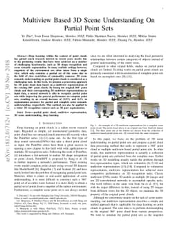 Multiview Based 3D Scene Understanding On Partial Point Sets