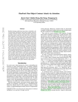 FineFool: Fine Object Contour Attack via Attention