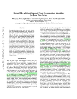 RobustSTL: A Robust Seasonal-Trend Decomposition Algorithm for Long Time
  Series