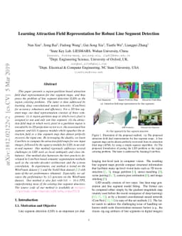 Learning Attraction Field Representation for Robust Line Segment
  Detection