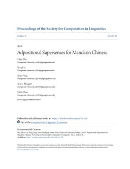 Adpositional Supersenses for Mandarin Chinese