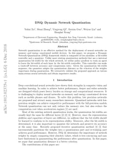 DNQ: Dynamic Network Quantization