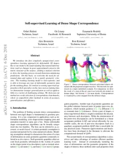 Self-supervised Learning of Dense Shape Correspondence
