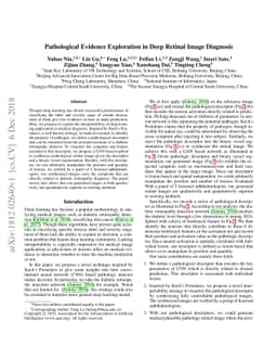 Pathological Evidence Exploration in Deep Retinal Image Diagnosis
