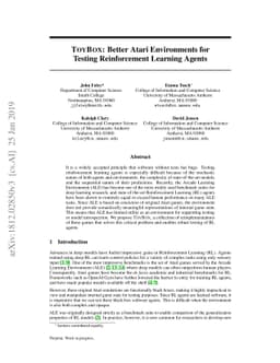 ToyBox: Better Atari Environments for Testing Reinforcement Learning
  Agents