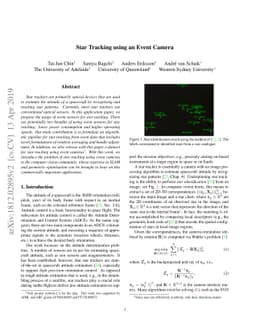Star Tracking using an Event Camera