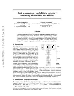 Back to square one: probabilistic trajectory forecasting without bells
  and whistles