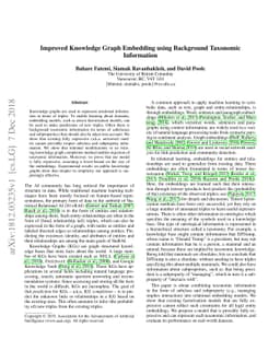 Improved Knowledge Graph Embedding using Background Taxonomic
  Information