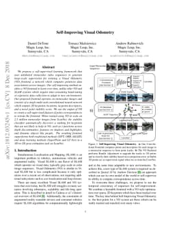 Self-Improving Visual Odometry