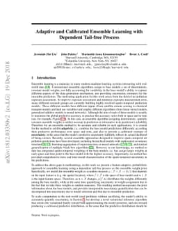 Adaptive and Calibrated Ensemble Learning with Dependent Tail-free
  Process