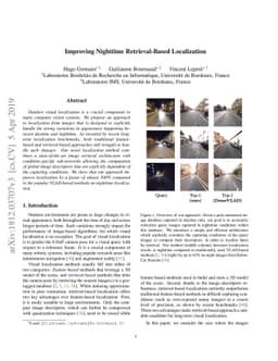 Improving Nighttime Retrieval-Based Localization