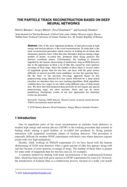 The particle track reconstruction based on deep learning neural networks