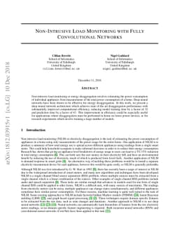 Non-Intrusive Load Monitoring with Fully Convolutional Networks