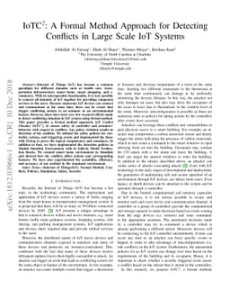 IoTC2: A Formal Method Approach for Detecting Conflicts in Large Scale
  IoT Systems